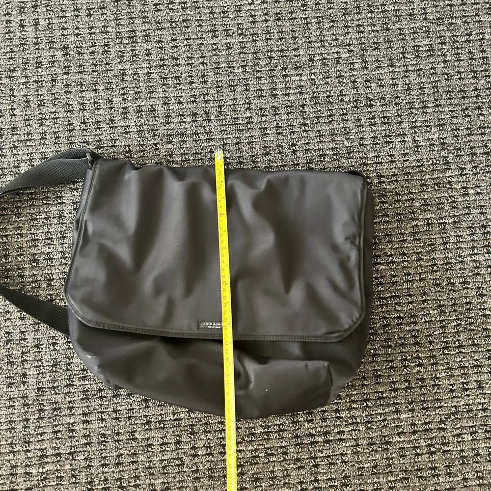 Kate Spade Black Nylon Messenger/Laptop Bag